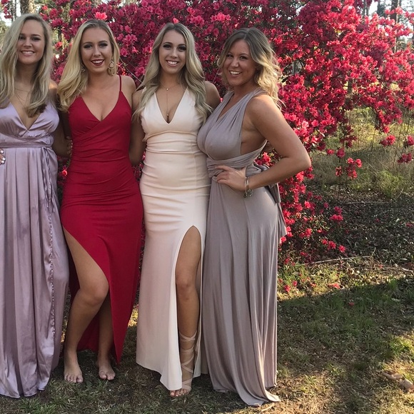 Windsor Light Pink Formal Open Back Dress - Picture 5 of 6